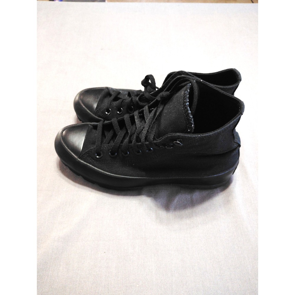 Converse Chuck Taylor All Star High Top Shoe Unisex 10 Triple Black Athletic - Picture 7 of 10